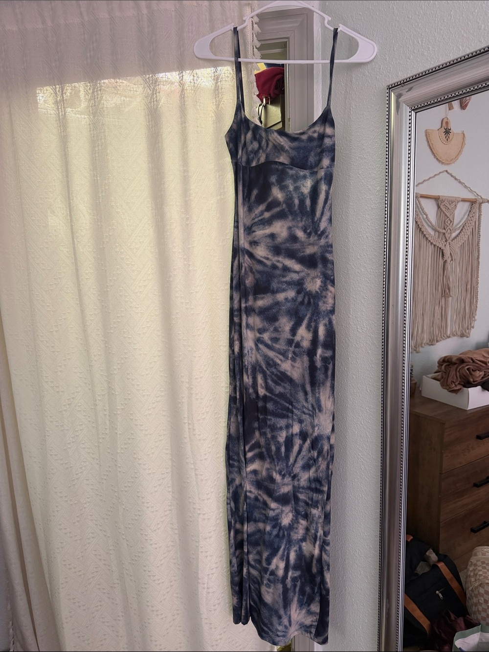 Blue Tie-Dye Maxi dress